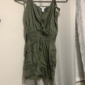 Green romper.